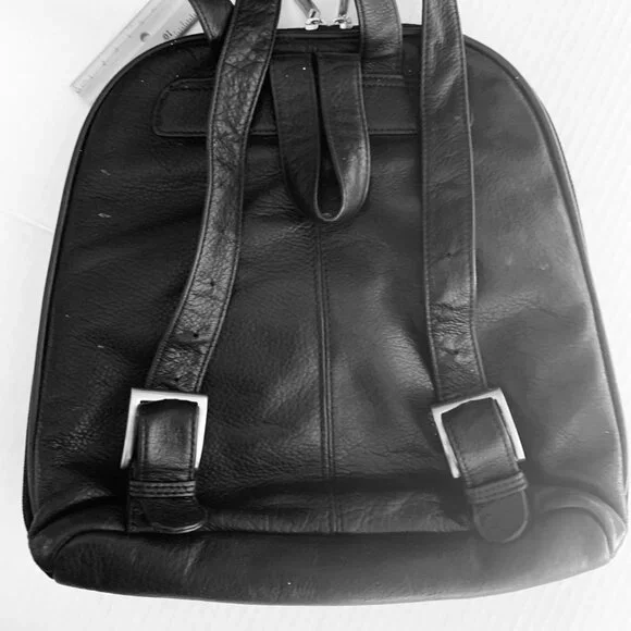 BACKPACK LEATHER Stone Mountain Lots Storage Very Soft Unisex display picture 1
